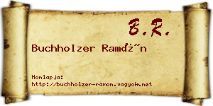 Buchholzer Ramón névjegykártya